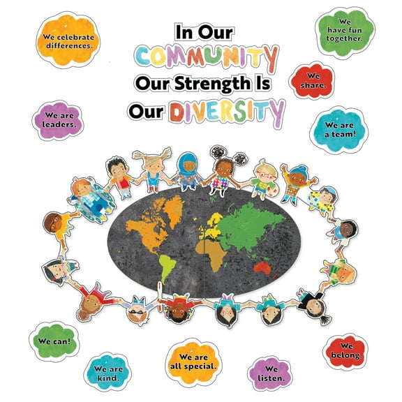 Carson-Dellosa Carson Dellosa Education All Are Welcome Our Strength Is Our Diversity Bulletin Board