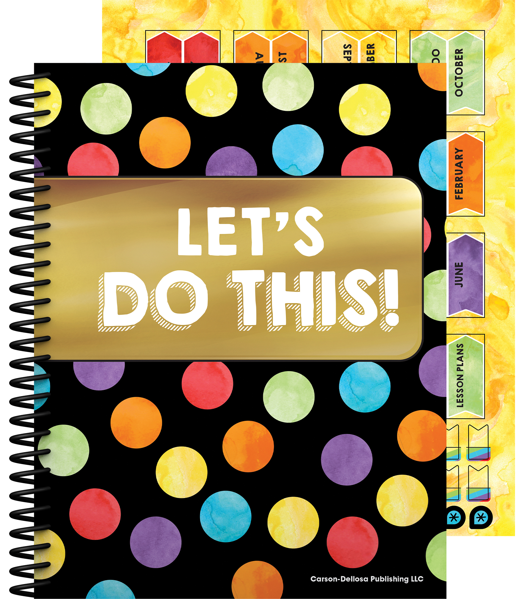 CARSON DELLOSA EDUCATION Carson-Dellosa Publishing Teacher Planners Celebrate Learning Theme 11 x 8 1/2 Black 105000