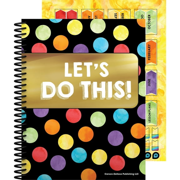 Carson Dellosa Celebrate Learning Teacher Planner (128 pages, 46 stickers)