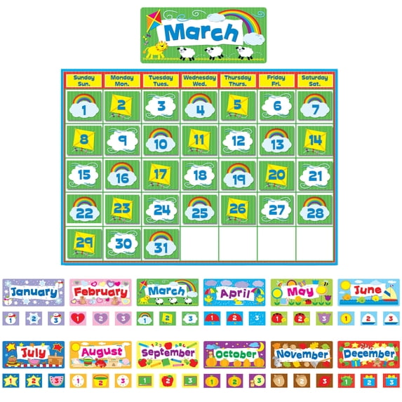 Carson Dellosa Complete Calendar Kit Bulletin Board Set - Walmart.com