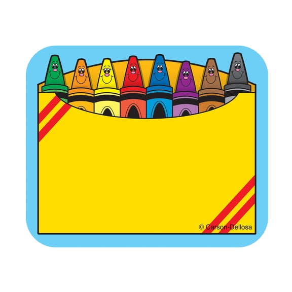 Carson Dellosa Crayon Box Name Tags (40 name tags)