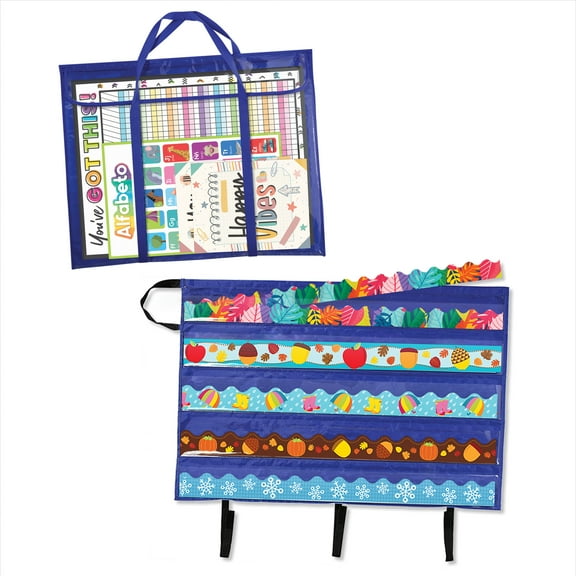 Carson Dellosa Deluxe Border and Bulletin Board Pocket Chart Storage