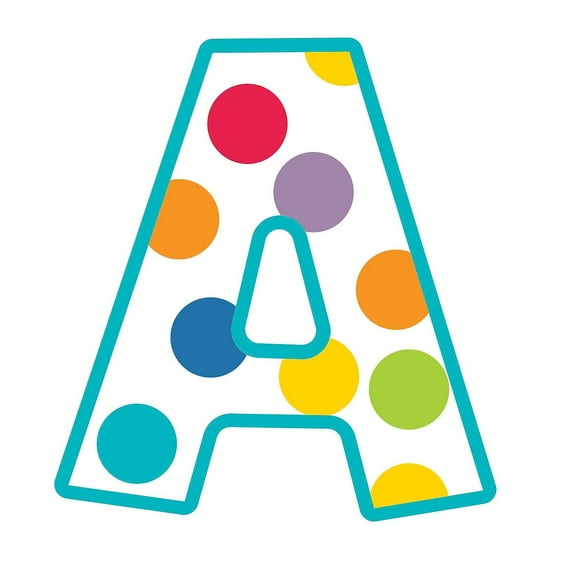 Carson Dellosa EZ Letters Bulletin Board Decorations, Multicolor, 76 Count