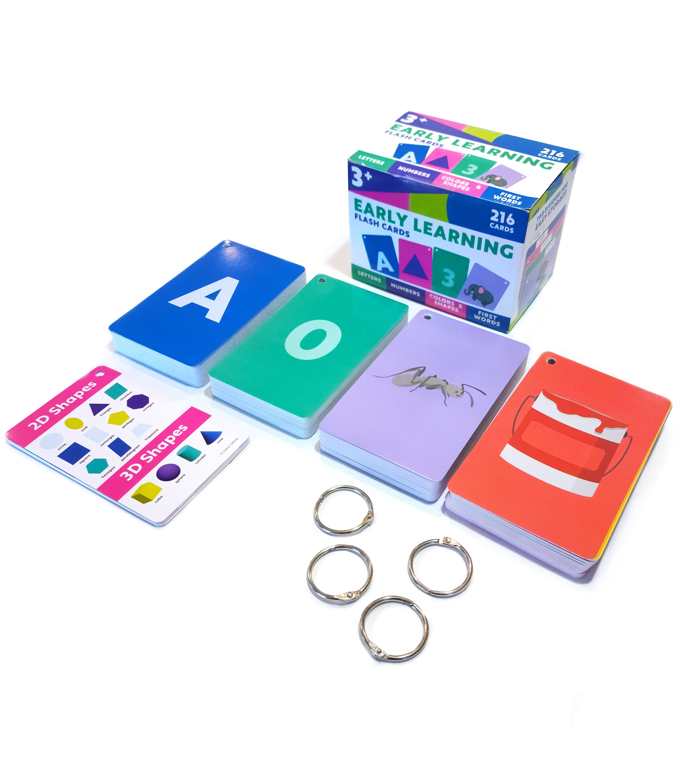 Carson Dellosa Early Learning Flash Card Box Set Grade PK1 (216 cards