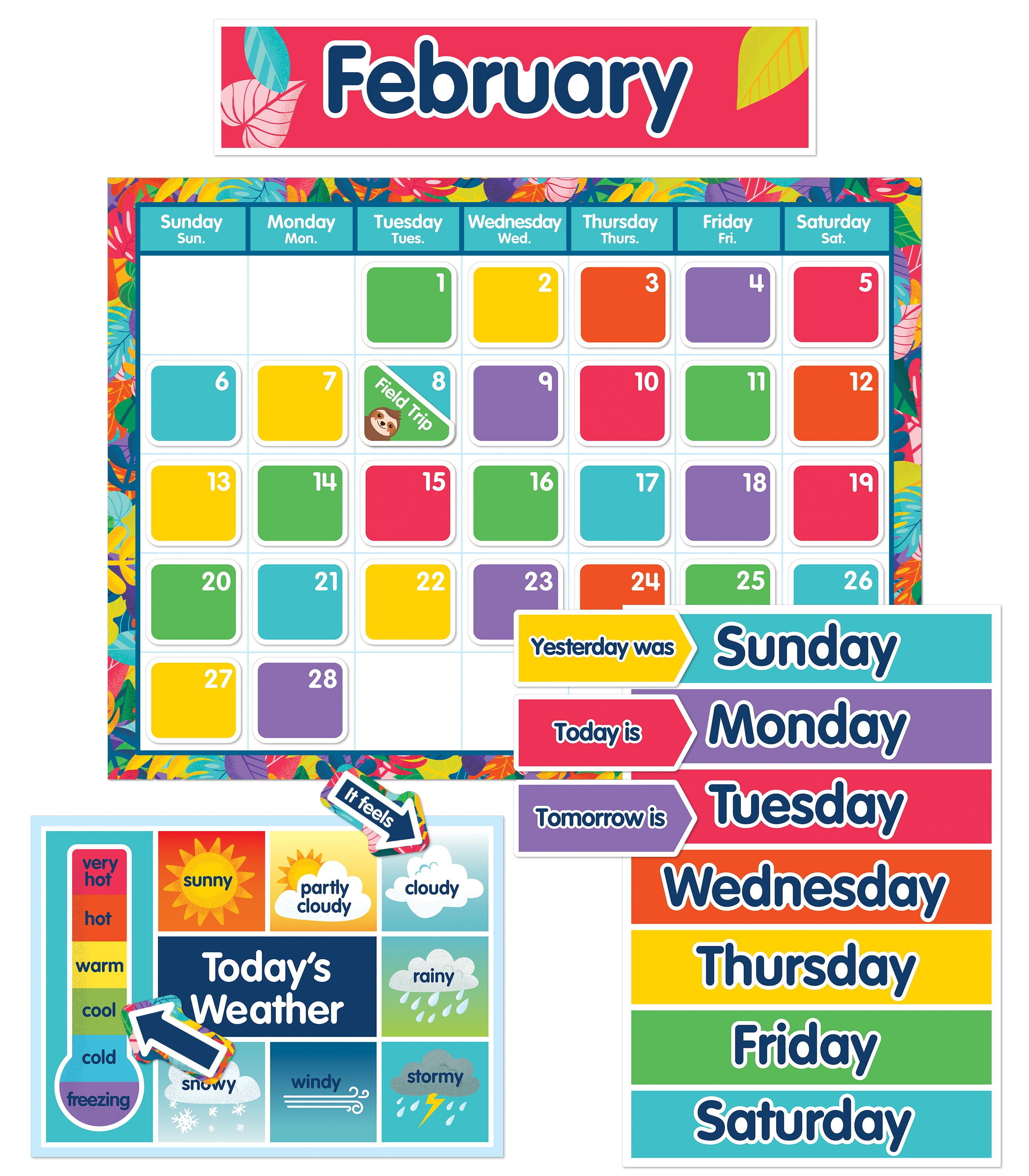 Carson Dellosa Education 1 World Calendar Bulletin Board Set ...