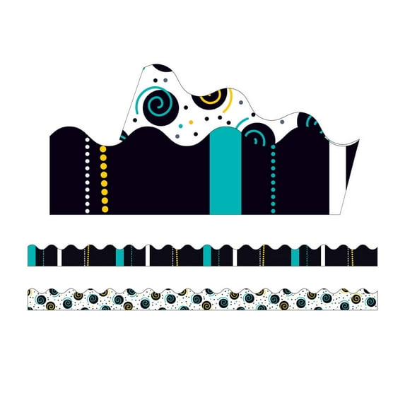 Carson Dellosa Education Black, White & Bold Scalloped Borders (13)