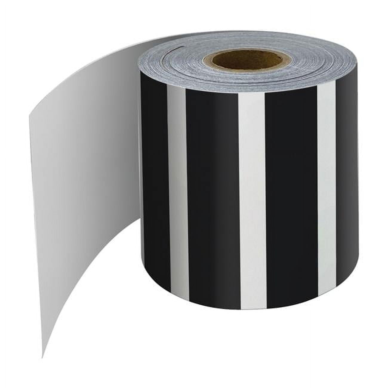 Black and White Striped Bulletin Board Border Pack