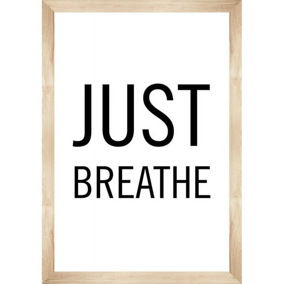 Carson Dellosa Education CD-106030 Simply Boho Just Breathe Poster for Grade PK-8, Multi Color
