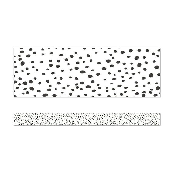 Carson-Dellosa We Belong Black Dots Straight Bulletin Board Borders (108495)