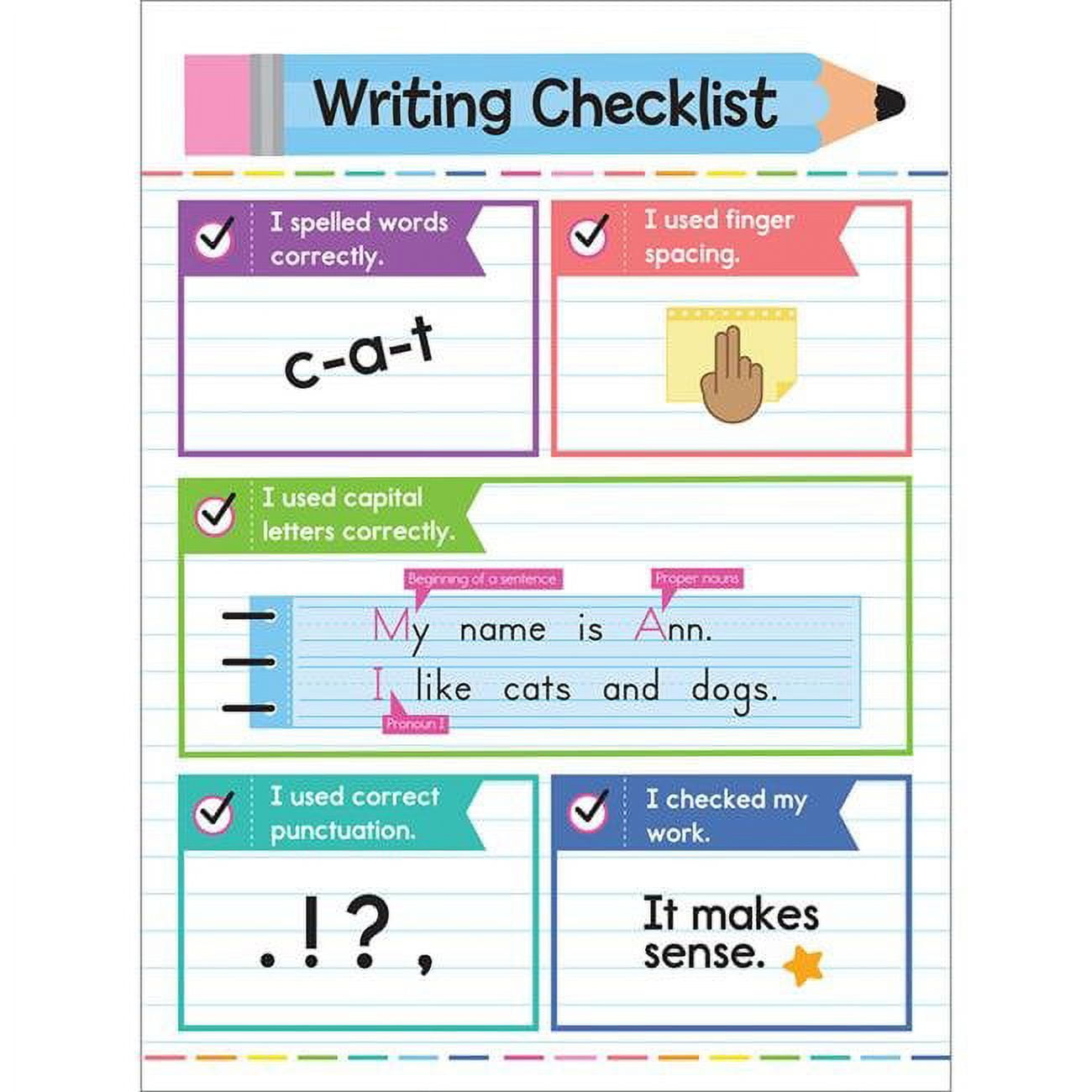 Double Check Writing Reminders.pdf - Google Drive  Classroom writing,  Writing checklist, First grade writing