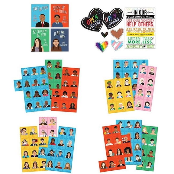 Carson Dellosa Education CD-145312 Diversity, Equity & Inclusion Classroom Teacher Bundle