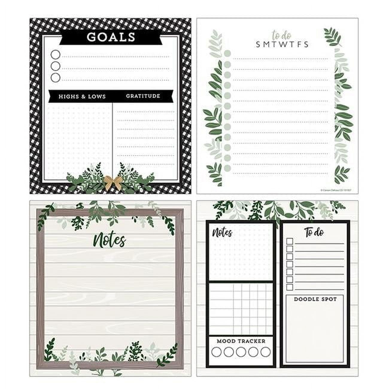 Carson Dellosa Education CD-151307-2 Farmhouse Notepad - Set of 2