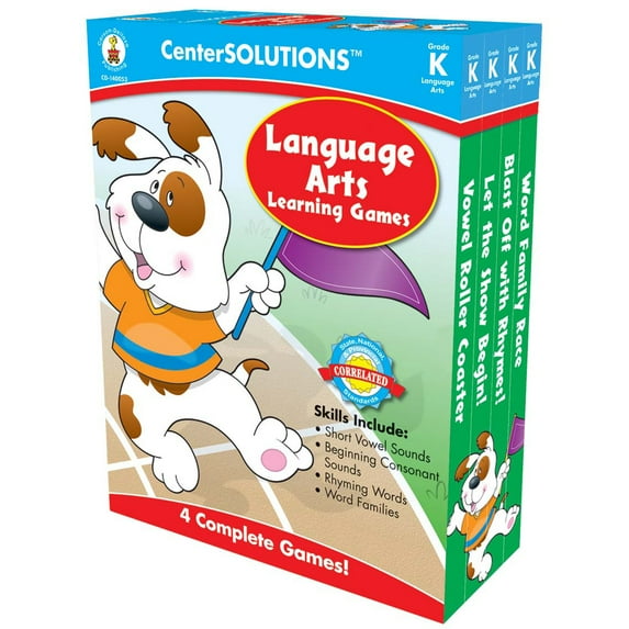Carson Dellosa Education® Centersolutions™ Language Arts Learning Games, Grade K