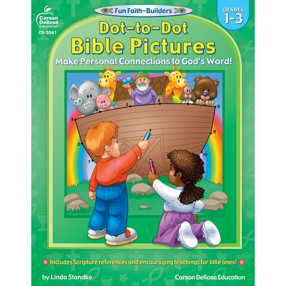 Carson Dellosa Education Dot-to-Dot Bible Pictures, Grades 1 - 3 (32 pages)