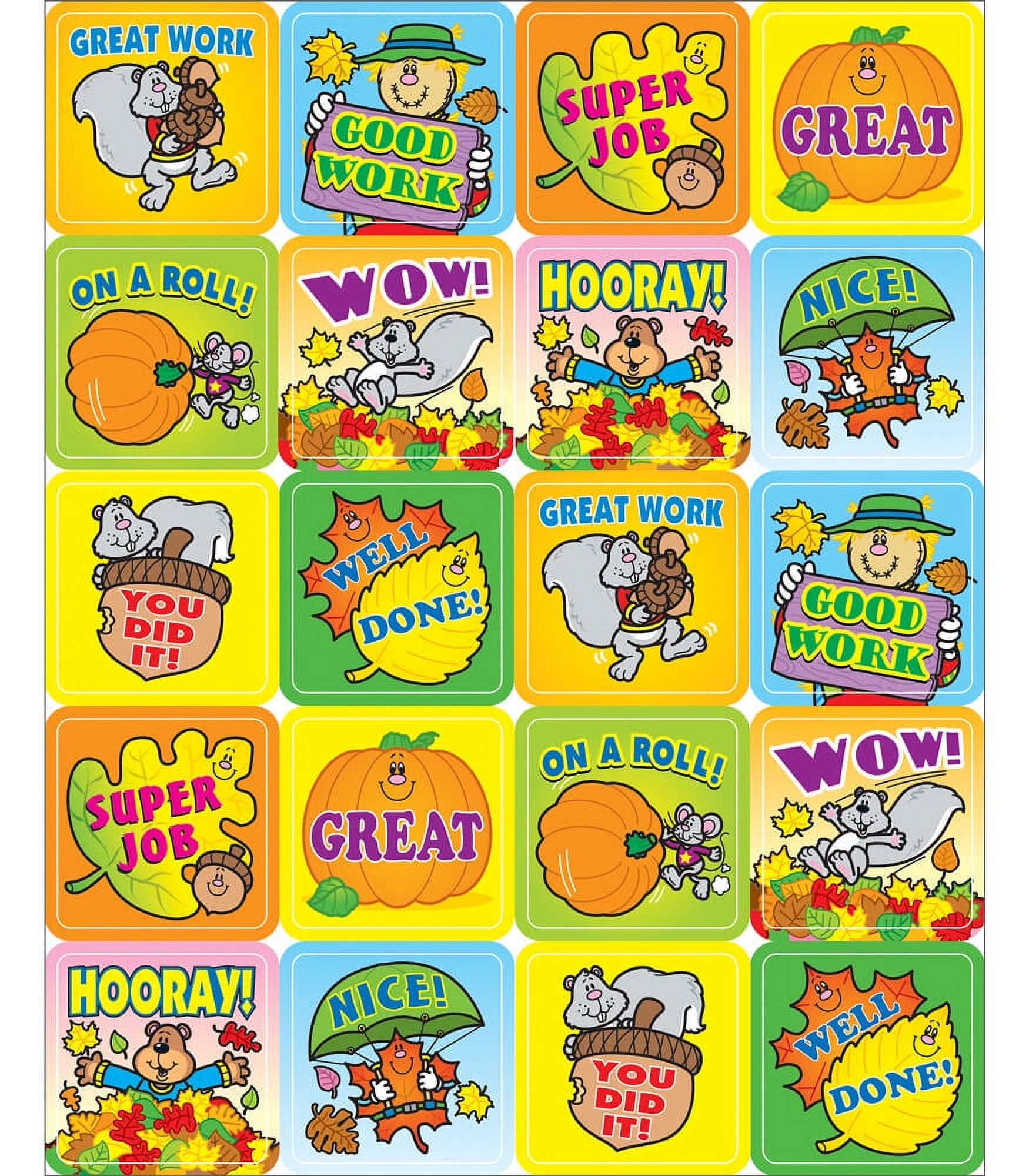 Carson Dellosa Education Fall Fun Motivational Stickers (120) - Walmart.com