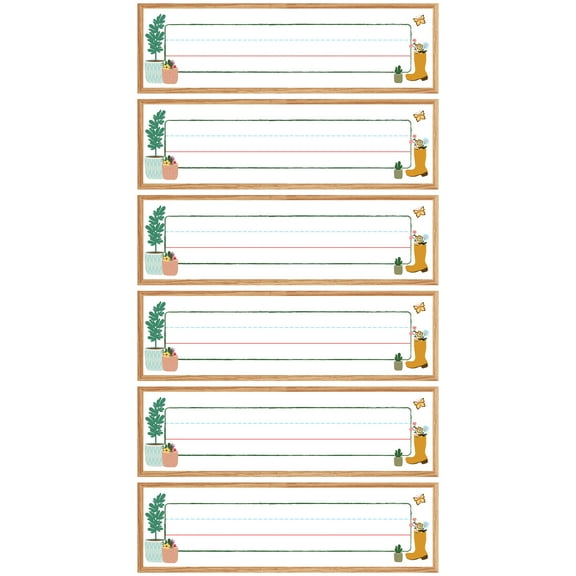 Carson Dellosa Education Grow Together Nameplates, 36 Per Pack, 6 Packs