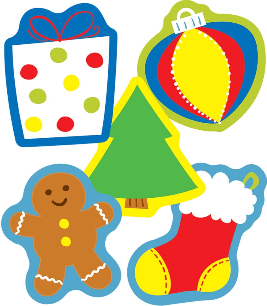 Carson Dellosa Education Holiday Mix Mini Cut-Outs (41)