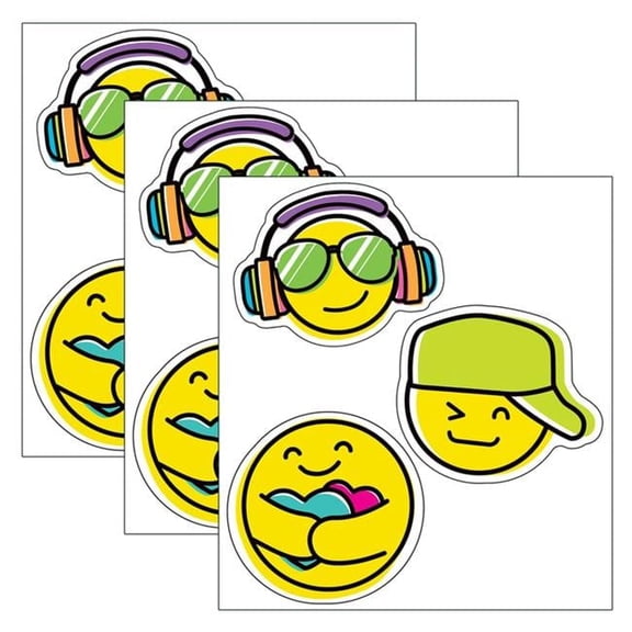 Carson Dellosa Education Kind Vibes Smiley Faces Cut Outs - Pack of 3