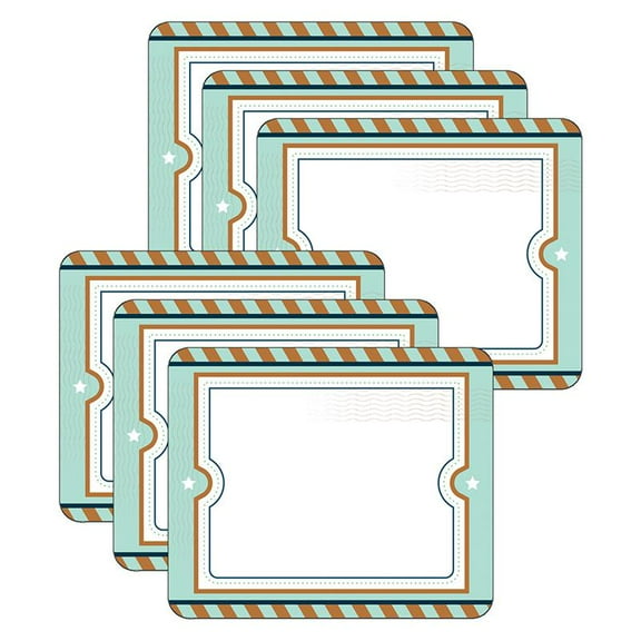 Carson Dellosa Education Let's Explore Name Tags, 40 Per Pack, 6 Packs