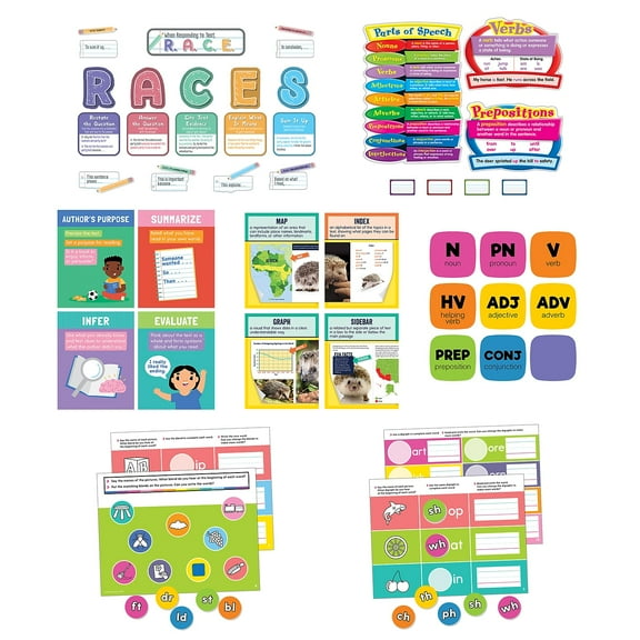 Carson-Dellosa Learning Kit Literacy Classroom Teacher Bundle 3-5 7/Pack (145320)