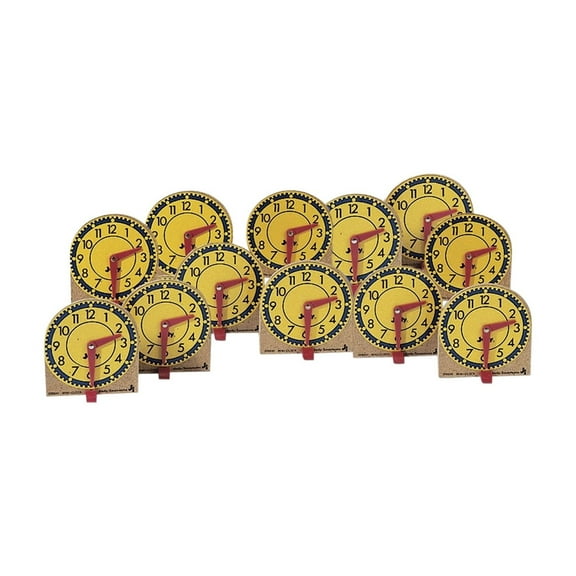 Carson Dellosa Education Mini Judy Clocks, Grade K-3, Pack of 12