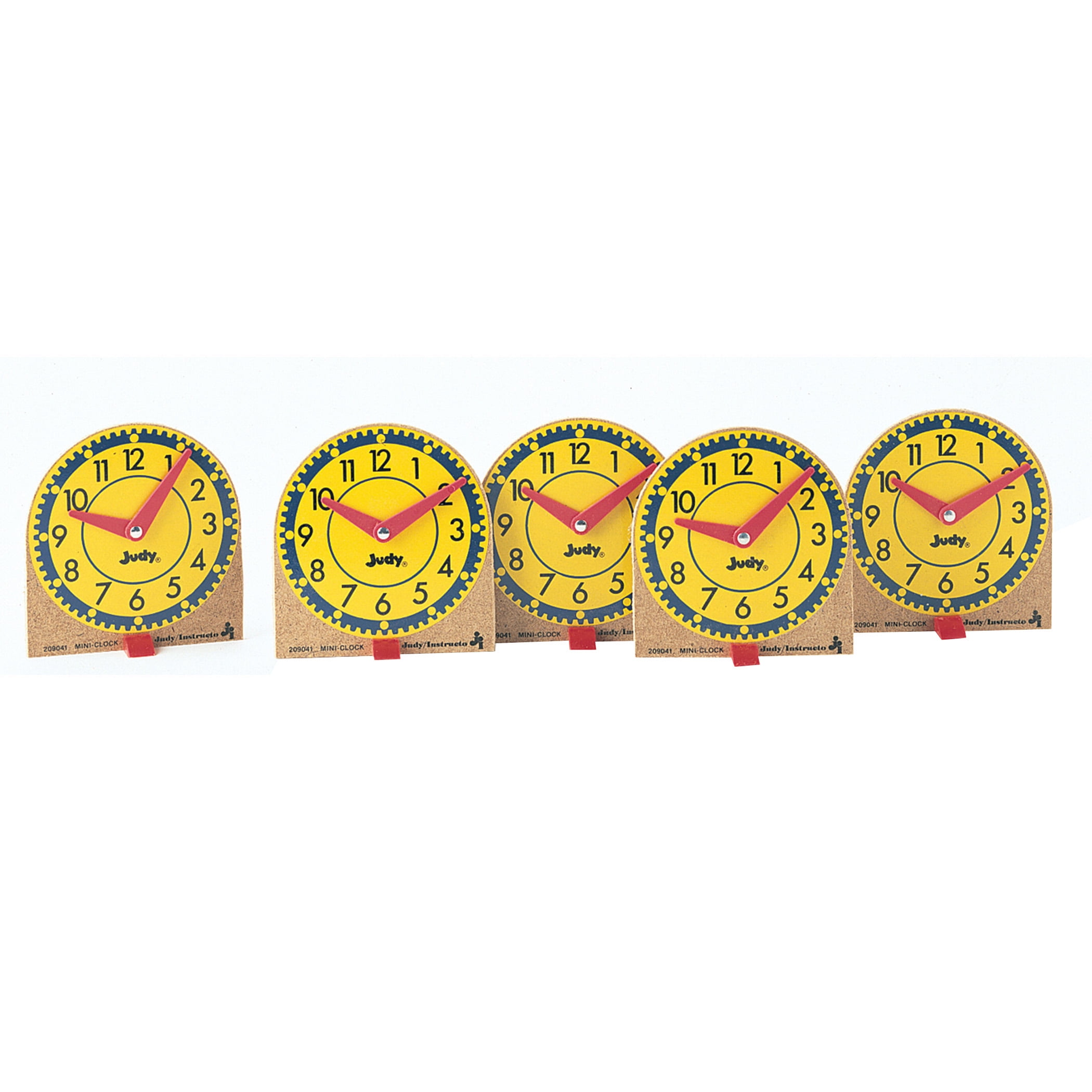 Carson Dellosa Education Mini Judy Clocks, Grade K3, Pack of 12