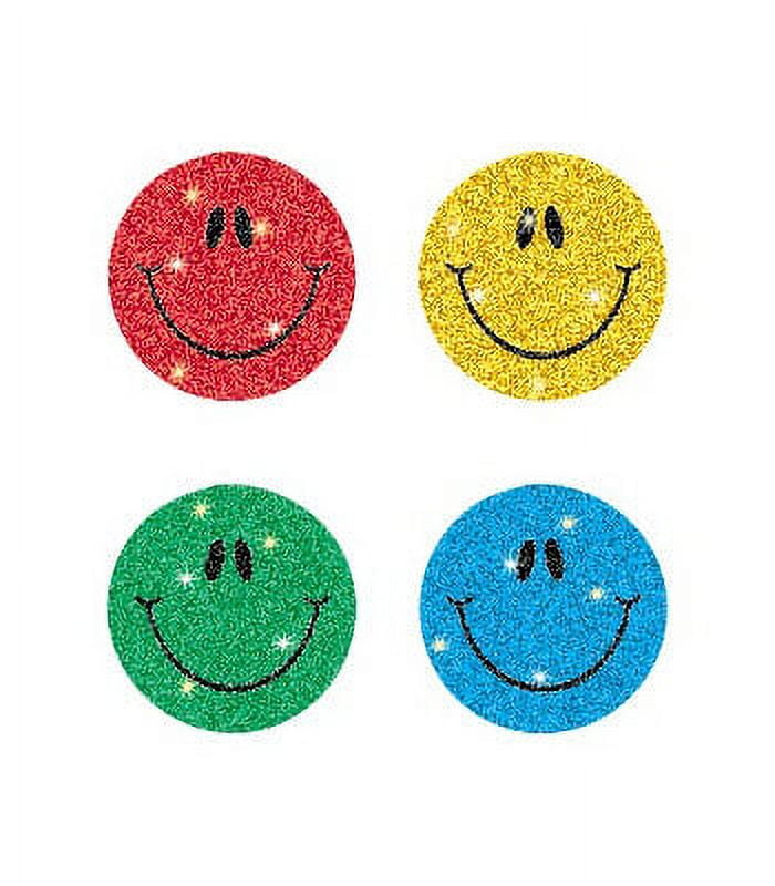 Sparkle Smiley Face Stickers