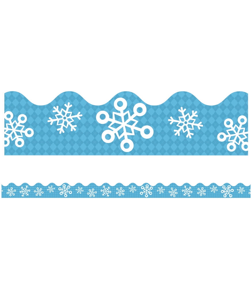 Carson Dellosa Education Snowflakes Scalloped Borders (13) - Walmart.com