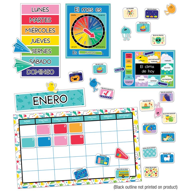 Classroom Calendar Pocket Chart, School Calendar for Kids Learning for  Home, Home school Classroom Supplies for Teachers Elementary(Blue) 