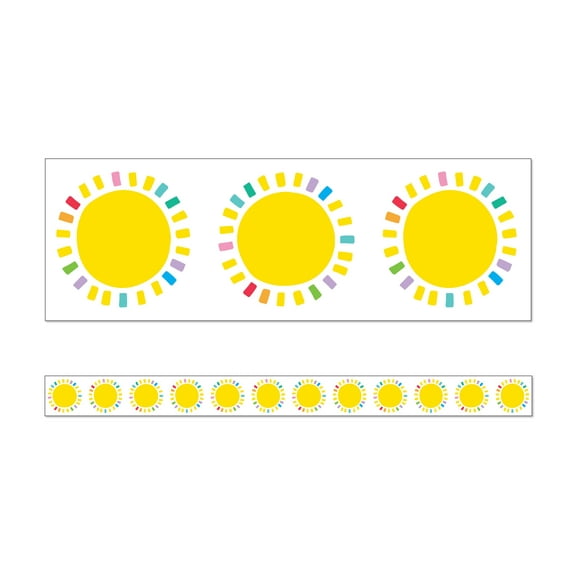 Carson Dellosa Education Sunshine Straight Bulletin Board Borders (12)