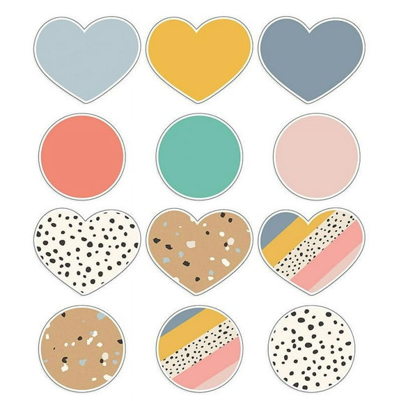 Carson Dellosa Education We Belong Hearts & Dots Cut-Outs, 36 Per Pack, 3 Packs