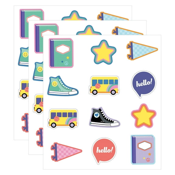 Carson Dellosa Education We Stick Together Hello School Cut-Outs, 36 Per Pack, 3 Packs