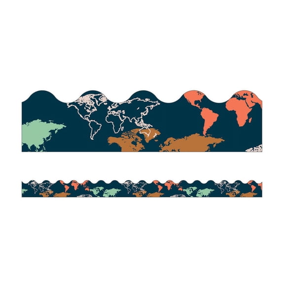 Carson Dellosa Education World Map 13 strips