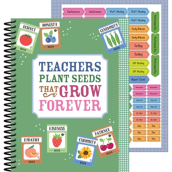 Carson Dellosa Farmers Market Teacher Planner (128 pages, 116 stickers)