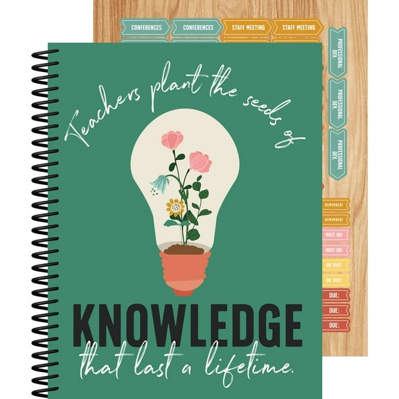 Carson Dellosa Grow Together Teacher Planner (128 pages, 116 stickers)