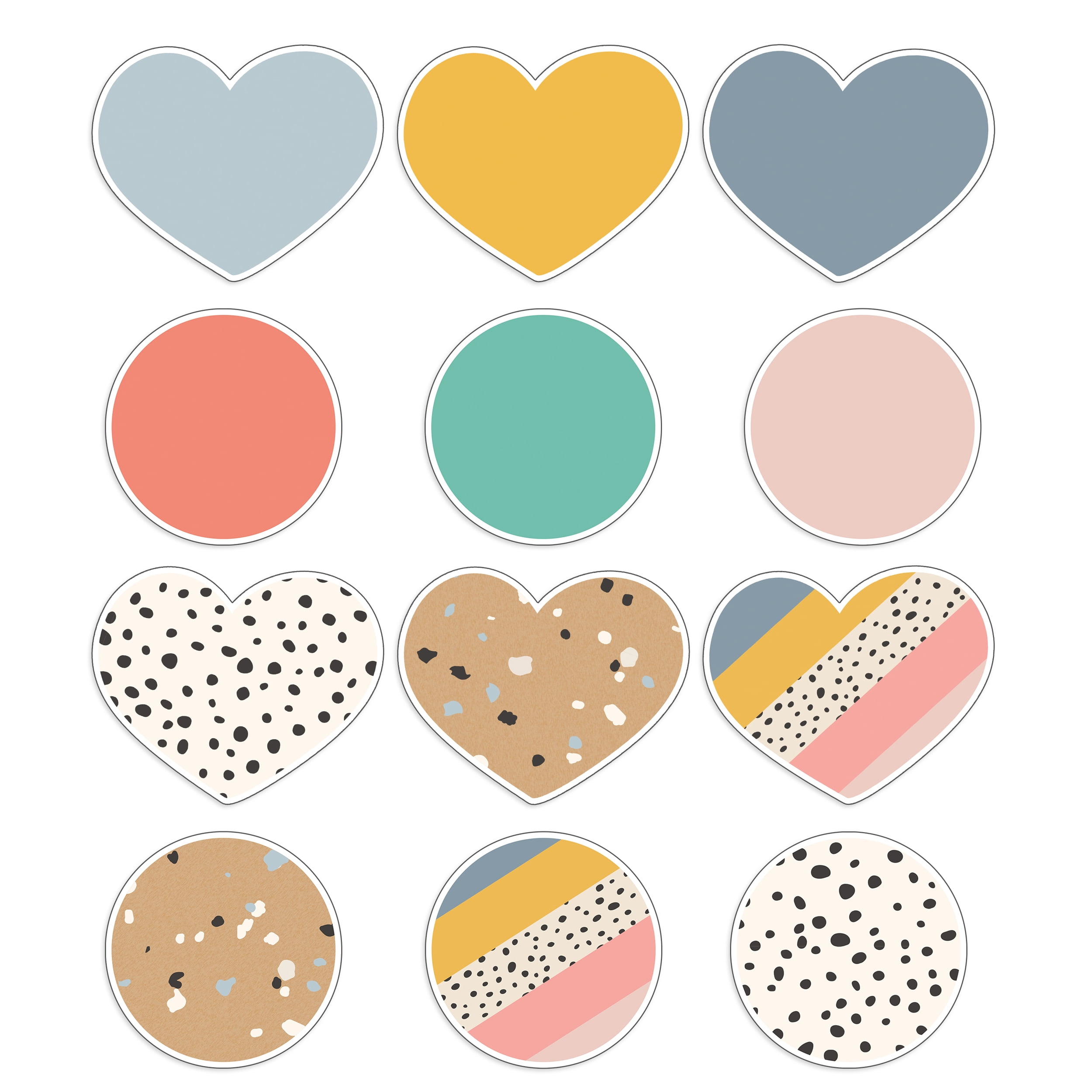 Carson Dellosa Hearts & Dots Cutouts (36 cut-outs) - Walmart.com