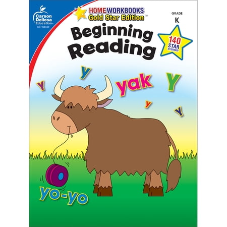 Carson Dellosa Home Workbooks Beginning Reading Workbook Grade K (64 pages)