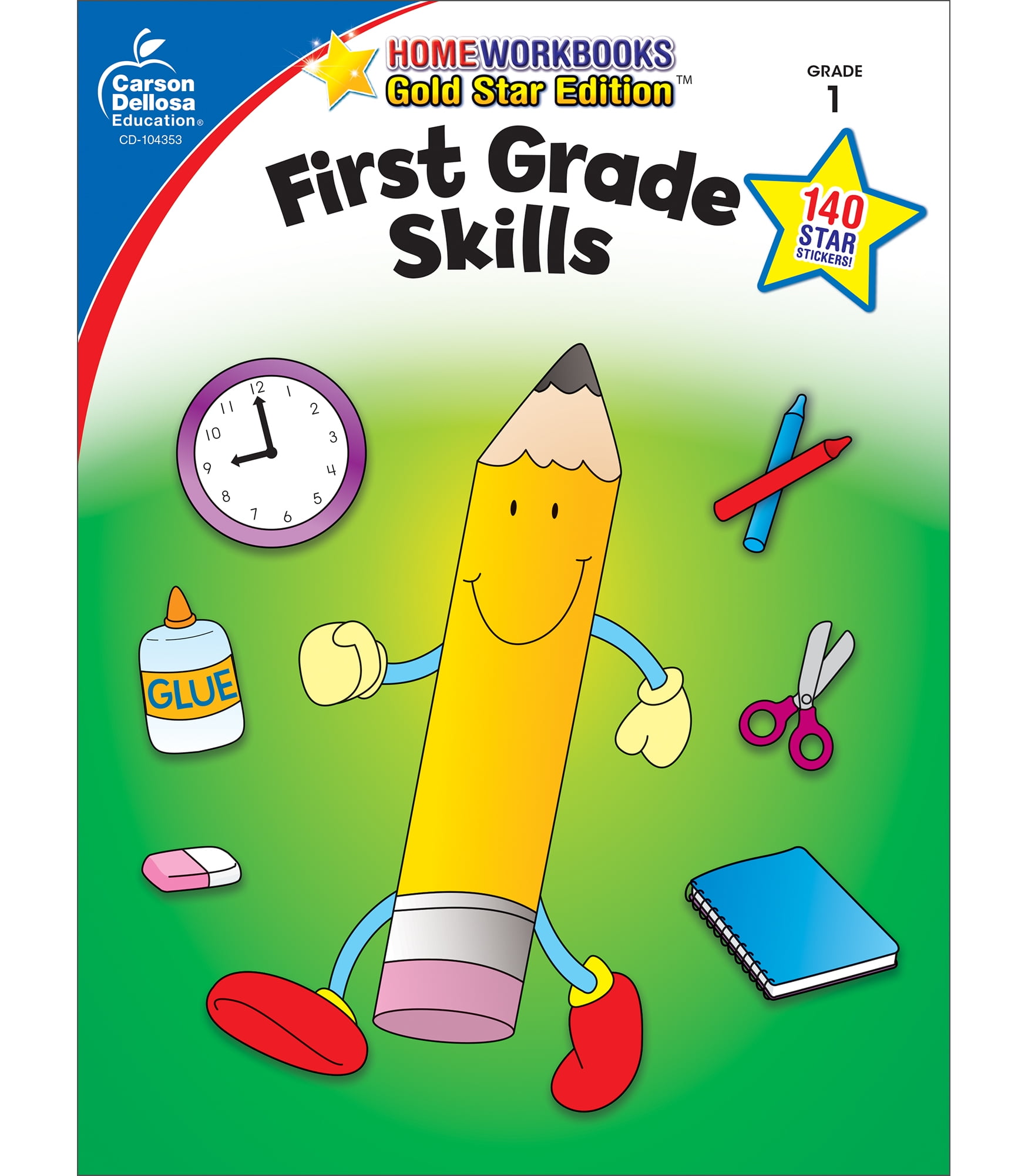 Carson Dellosa Home Workbooks First Grade Skills Workbook Grade 1 (64 ...