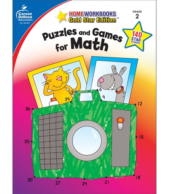Carson Dellosa Home Workbooks Puzzles and Games for Math Activity Book ...