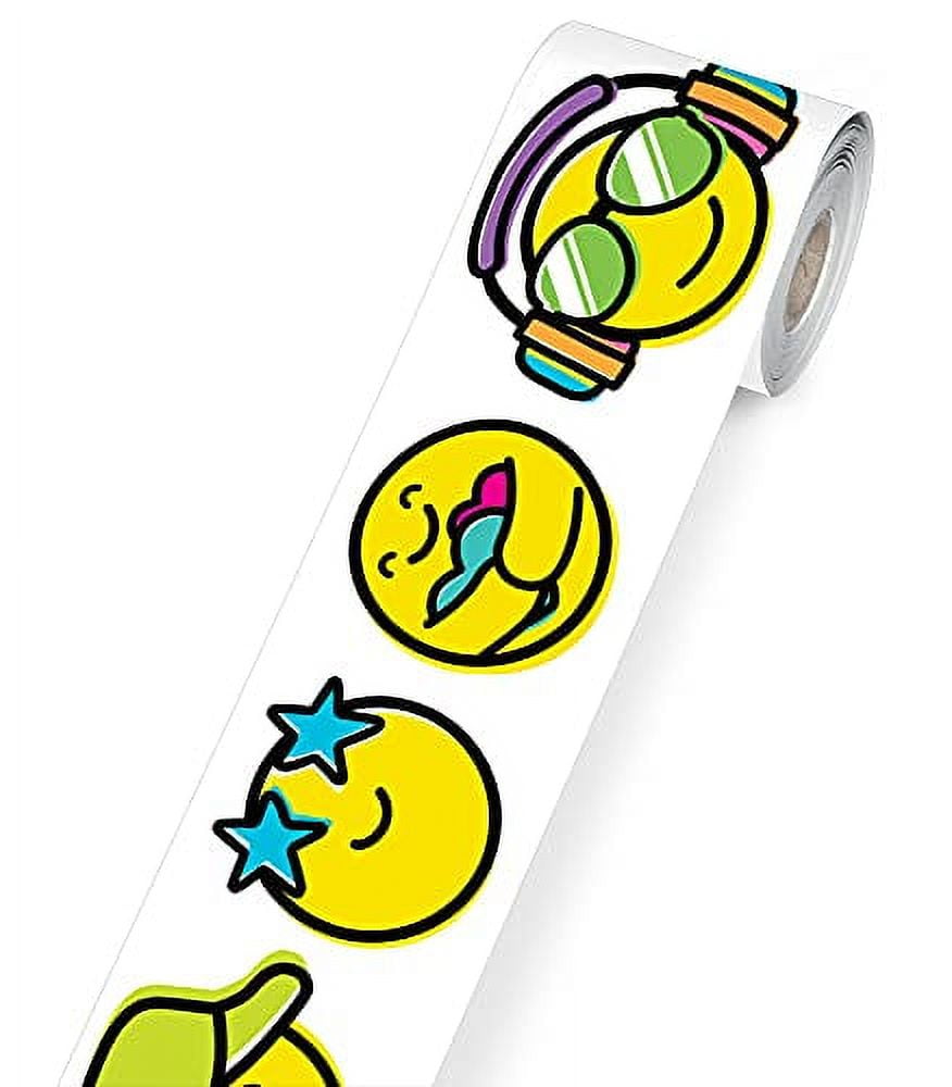 Carson Dellosa Kind Vibes Emoji Bulletin Board Borders, 36 Feet of