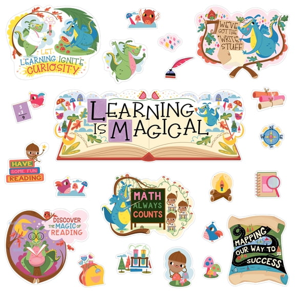 Carson Dellosa Learning Is Magical Bulletin Board Set (26 pieces)