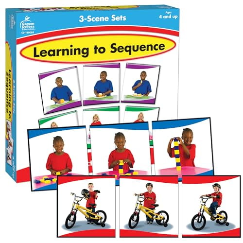 Pre-Owned Carson Dellosa Learning to Sequence 3-Scene Board Game