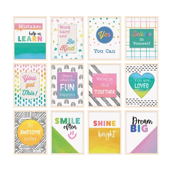 Carson Dellosa Mini Posters: Creatively Inspired Poster Set (12 mini posters)
