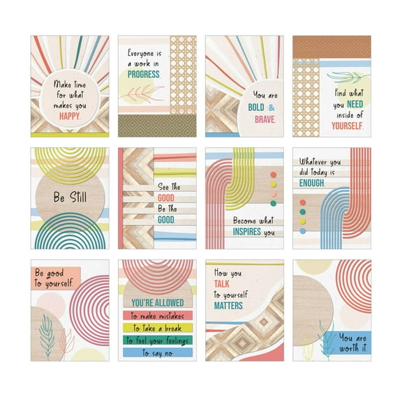 Carson Dellosa Mini Posters: True to You Poster Set (12 mini posters)