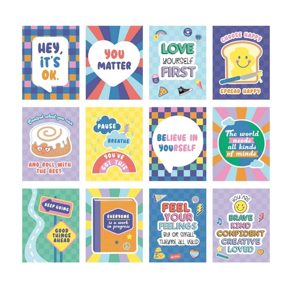 Carson Dellosa Mini Posters: We Stick Together Poster Set (12 mini posters)