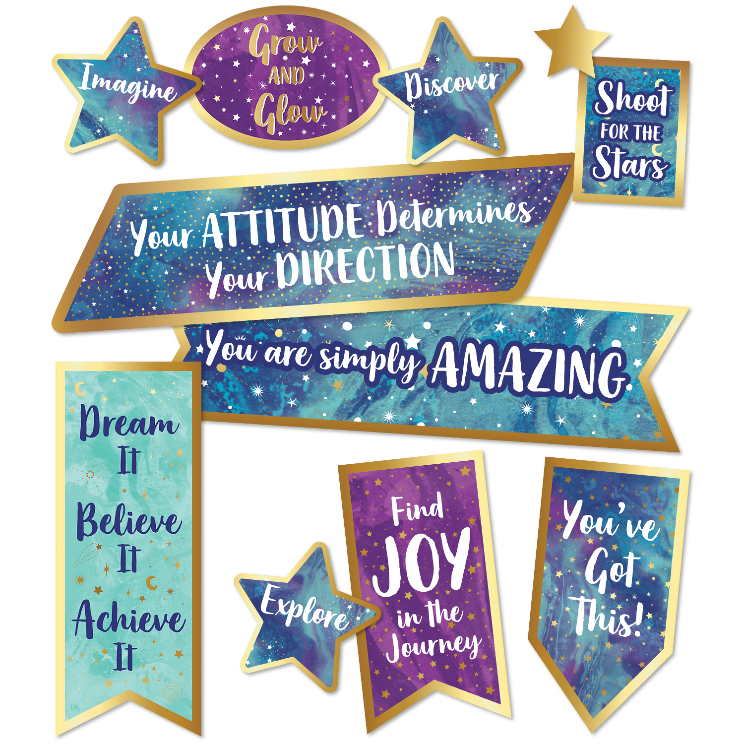 Carson Dellosa Motivational Signs Mini Bulletin Board Set (18 pieces ...