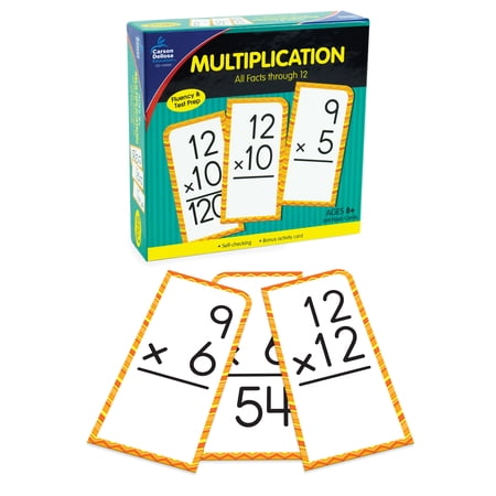 Carson Dellosa Multiplication All Facts through 12 Flash Cards (170 pieces) Grade 2-5