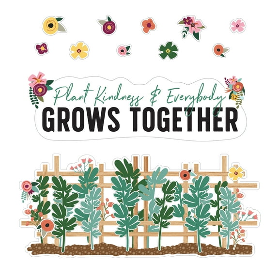 Carson Dellosa Plant Kindness & Everybody Grows Together Bulletin Board Set (47 pieces)