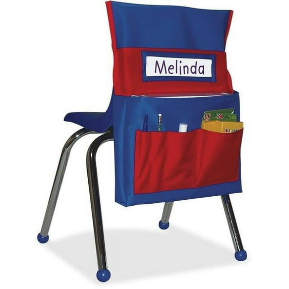 Carson-Dellosa Publishing CDPCD158035 PreK-Grade 8 Chairback Buddy Pocket Chart Storage - Red & Blue