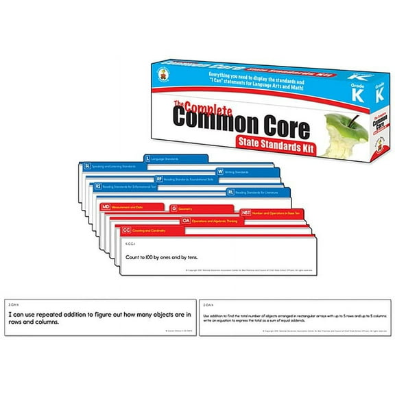 Carson-Dellosa Publishing Common Core State Standard Pocket Chart Cards, Language Arts & Math, Grade 3